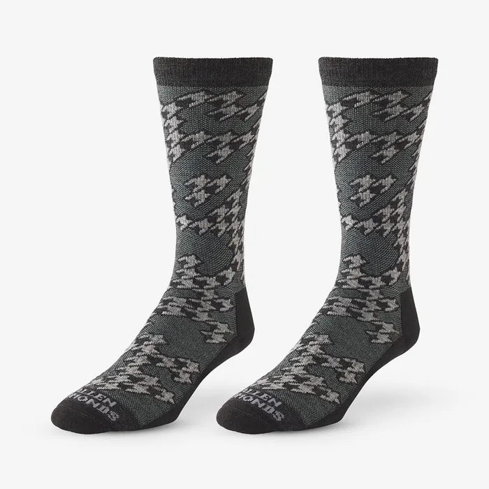 Allen Edmonds Merino Wool Pattern Boot Sock 3 Pack Grey Men Socks