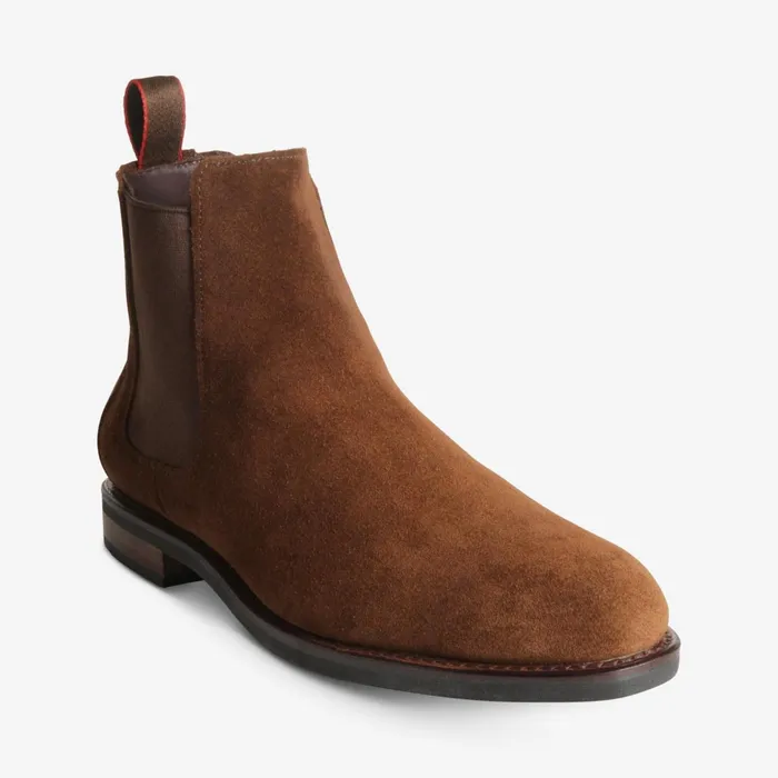 Allen Edmonds Nomad Suede Chelsea Boot Brown Men Weatherproof and Waterproof