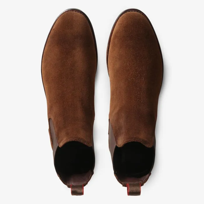 Allen Edmonds Nomad Suede Chelsea Boot Brown Men Weatherproof and Waterproof