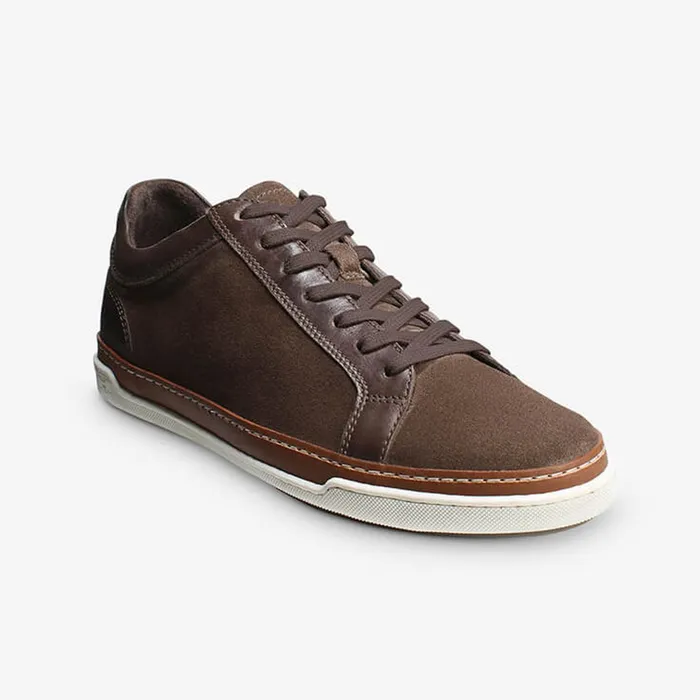 Allen Edmonds Porter Suede Derby Sneaker Light Brown Suede Men Wide Width Shoes