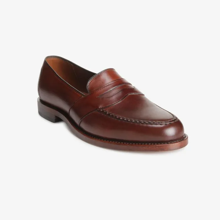 Allen Edmonds Randolph Penny Loafer Dark Chili Men Wide Width Shoes