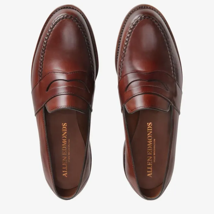 Allen Edmonds Randolph Penny Loafer Dark Chili Men Wide Width Shoes