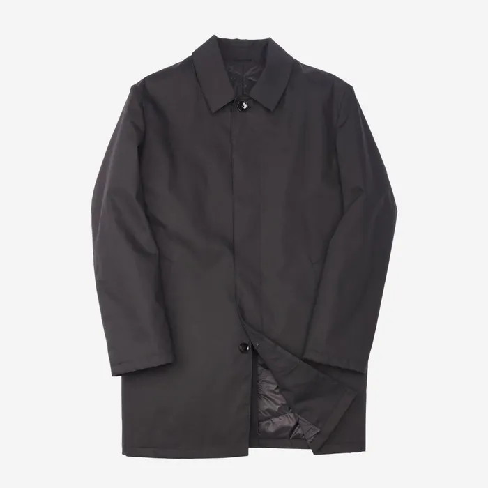Allen Edmonds Roman Water Repellant Mac Coat Black Men Outerwear