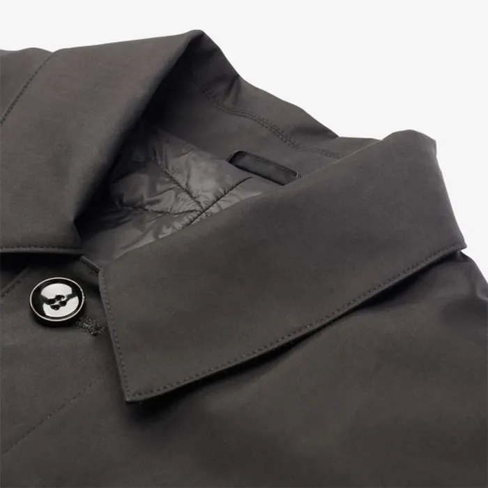 Allen Edmonds Roman Water Repellant Mac Coat Black Men Outerwear