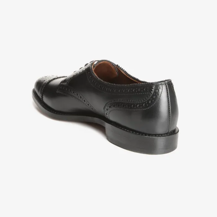 Allen Edmonds Sanford CapToe Derby Dress Shoe Black Leather Men Oxfords and Derbys