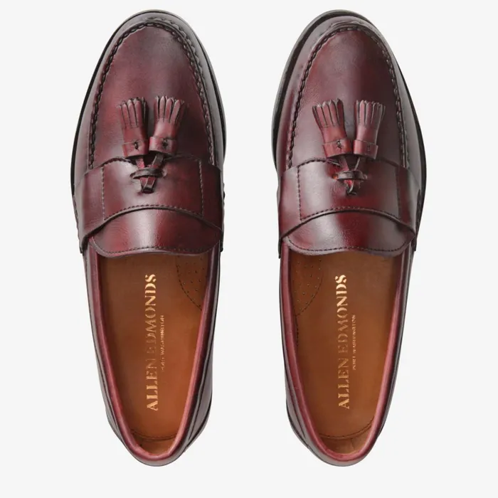 Allen Edmonds Schreier Tassel Dress Loafer Oxblood Men Loafers and SlipOns