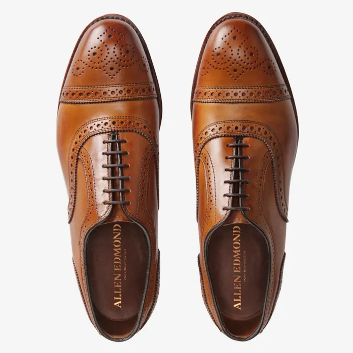 Allen Edmonds Strand CapToe Oxford Walnut Men Wide Width Shoes