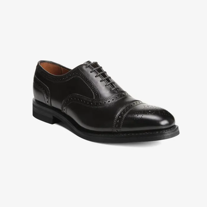 Allen Edmonds Strand Weatherproof CapToe Oxford With Dainite Rubber Sole Black Men Wide Width Shoes Allen Edmonds Strand Weatherproof CapToe Oxford With Dainite Rubber Sole Black Men Wide Width Shoes