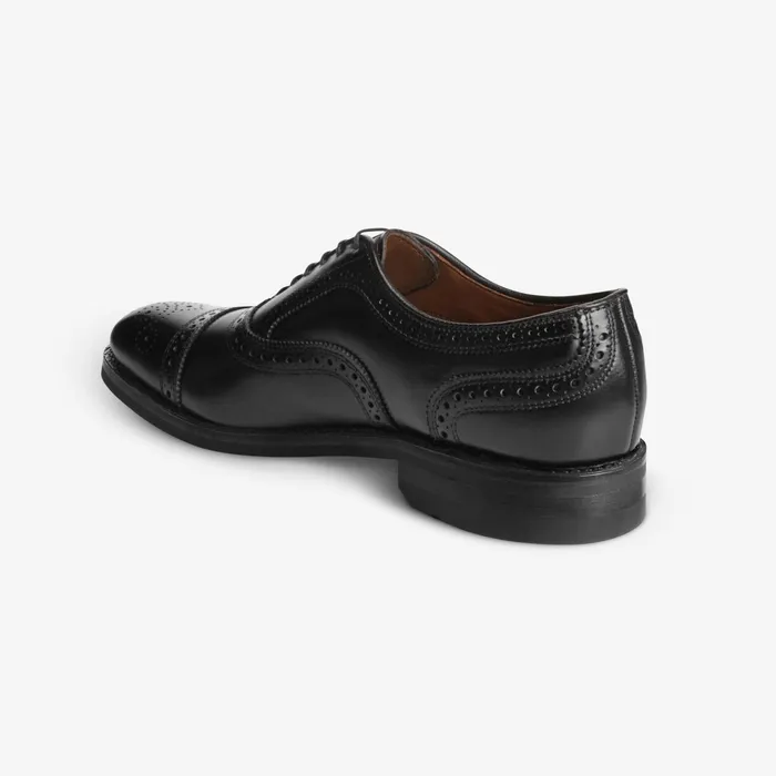 Allen Edmonds Strand Weatherproof CapToe Oxford With Dainite Rubber Sole Black Men Wide Width Shoes