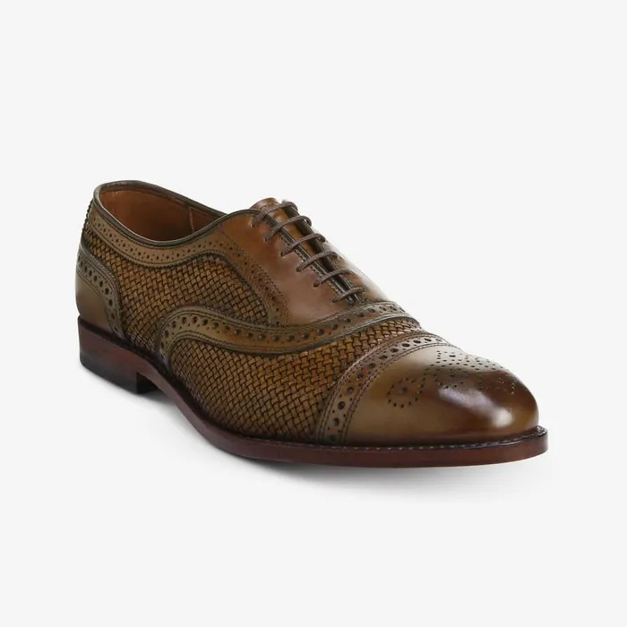 Allen Edmonds Strand Weave CapToe Oxford Burnished Copper Men Oxfords and Derbys