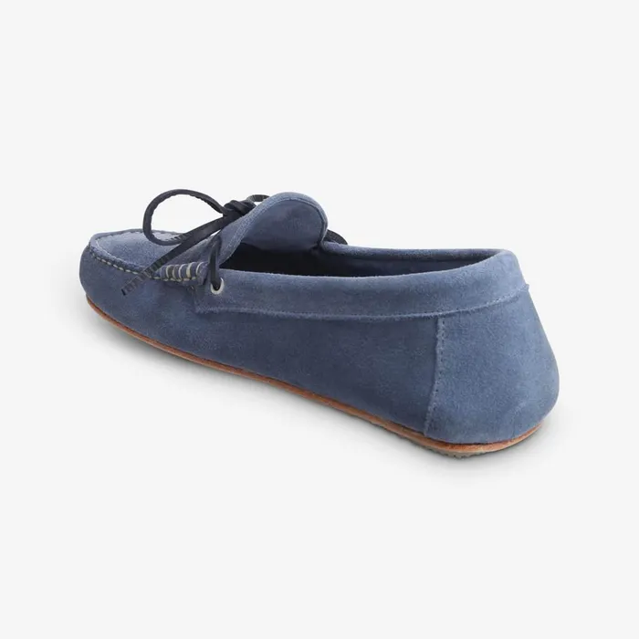 Allen Edmonds Super Sport Suede Camp Moc Denim Men Boat Shoes and Driving Mocs