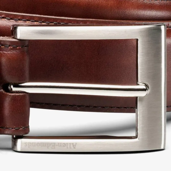 Allen Edmonds Wide Basic Dress Belt Chili Burnished Calf Men Dress Belts