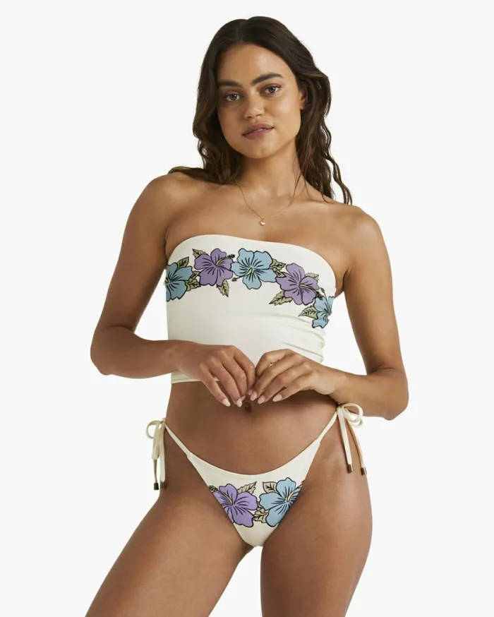 Aloha 73 Bandeau Tank Bikini Top White Sand Women Billabong Bikinis