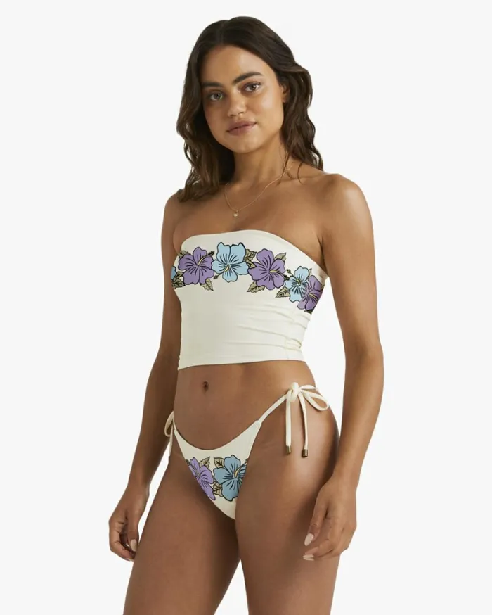 Aloha 73 Bandeau Tank Bikini Top White Sand Women Billabong Bikinis