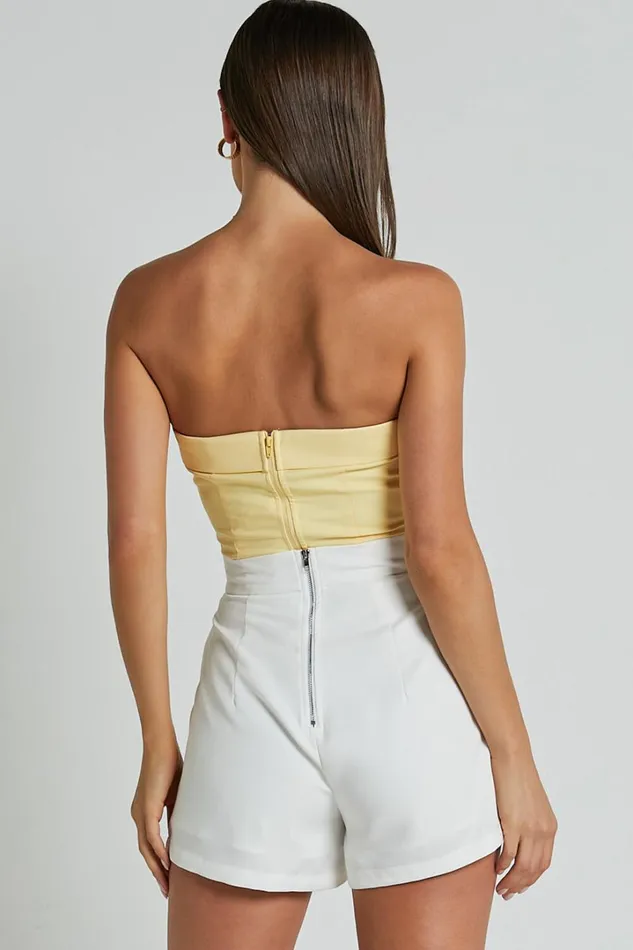 Along The Ride Mini Shorts 8211 Tailored Shorts In White Women Showpo Shorts