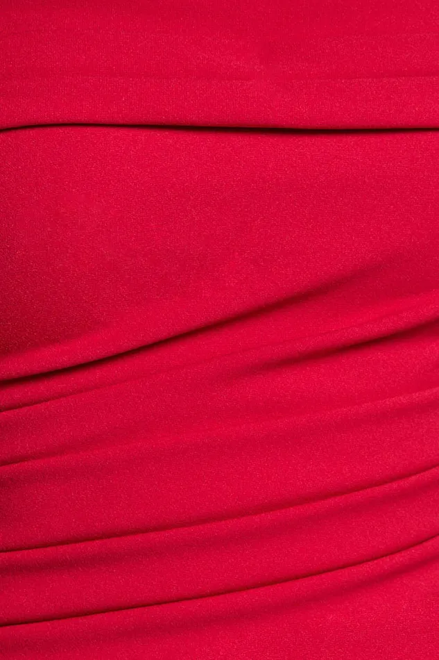Andrea Midi Dress 8211 Strapless Ruffle Dress In Red Women Showpo Dresses
