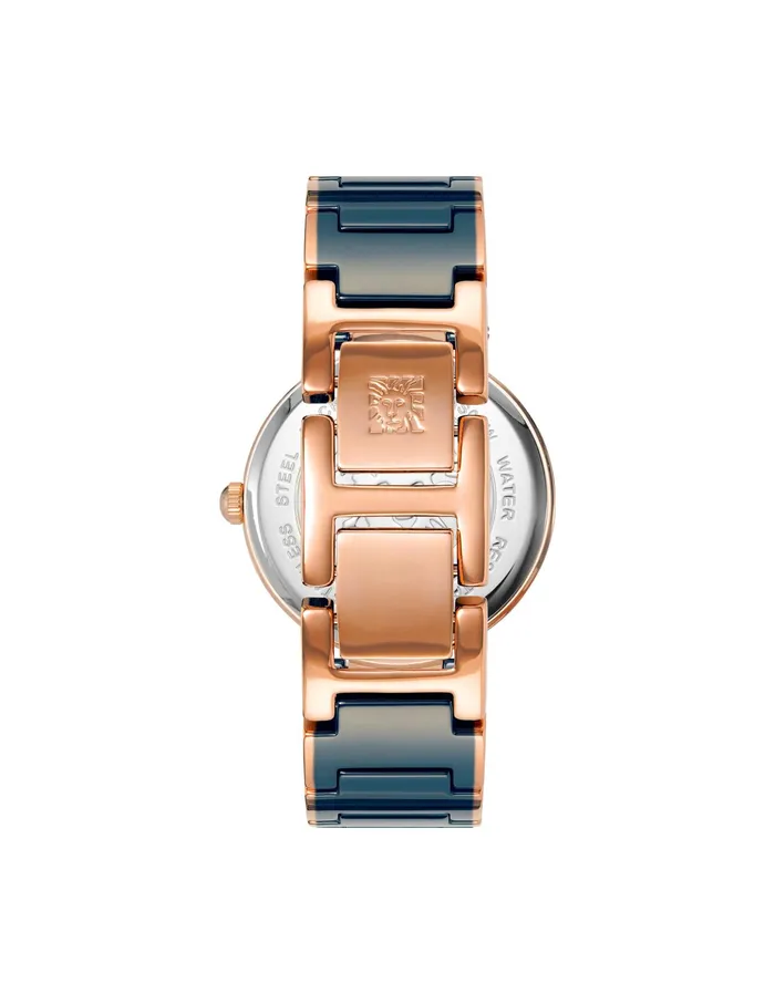 Anne Klein Consider It Solar Powered Ceramic Watch Navy Women Watches 038 Jewelry