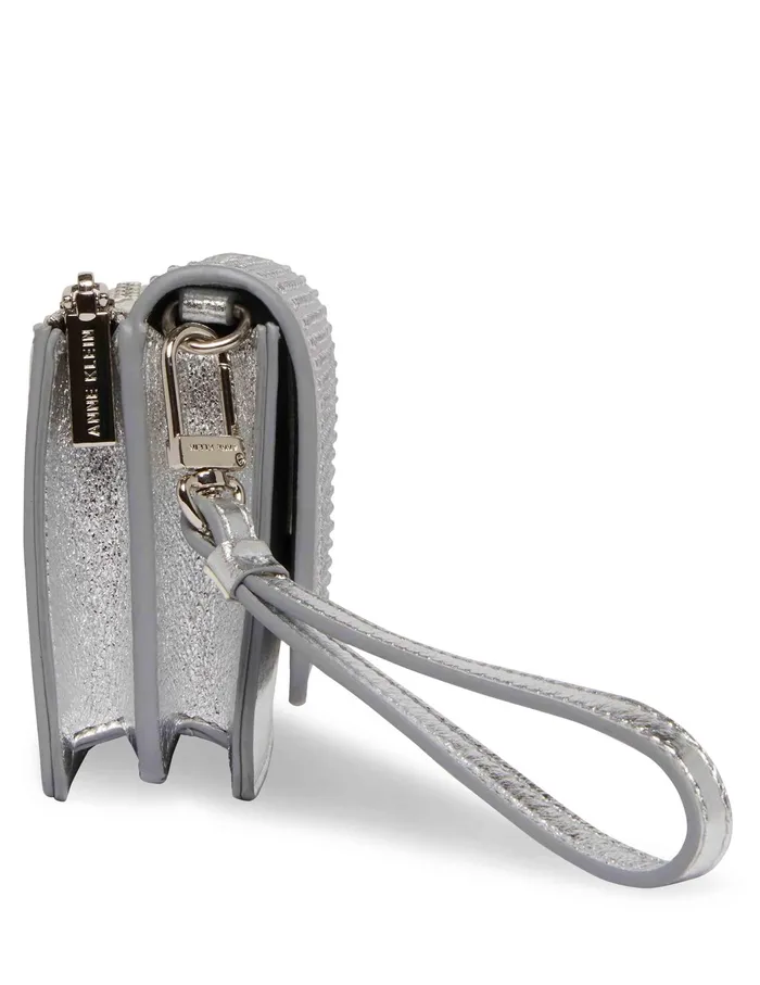 Anne Klein Crystalized Mini Flap Crossbody Clear Women Handbags