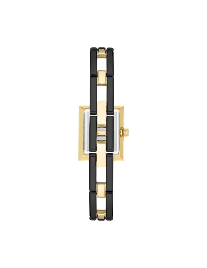 Anne Klein Iconic Rectangular Case Bangle Watch Black Women Watches 038 Jewelry