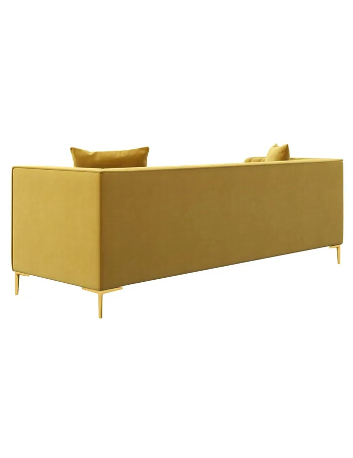 Anne Klein Nizzoli Yellow Mustard 91034 Velvet Sofa Yellow Mustard Women Home