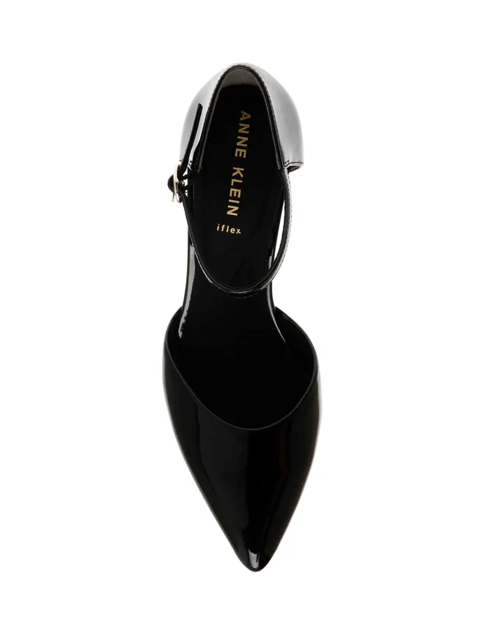 Anne Klein Rook Dress Pump Black Pat Women Shoes