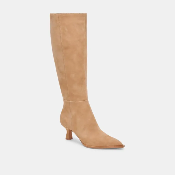 Auggie Boots Camel Suede Women Dolce Vita Boots and Booties