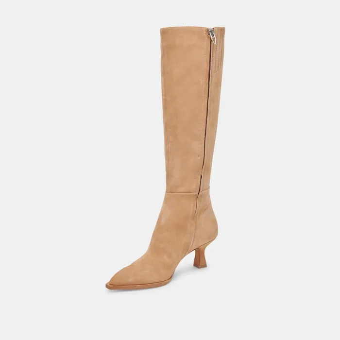Auggie Boots Camel Suede Women Dolce Vita Boots and Booties