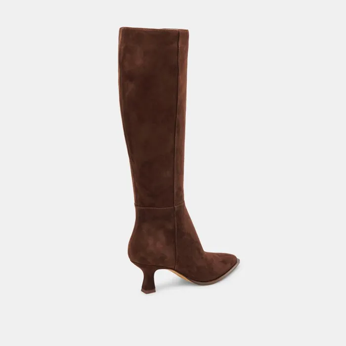 Auggie Boots Dk Brown Suede Women Dolce Vita Boots and Booties