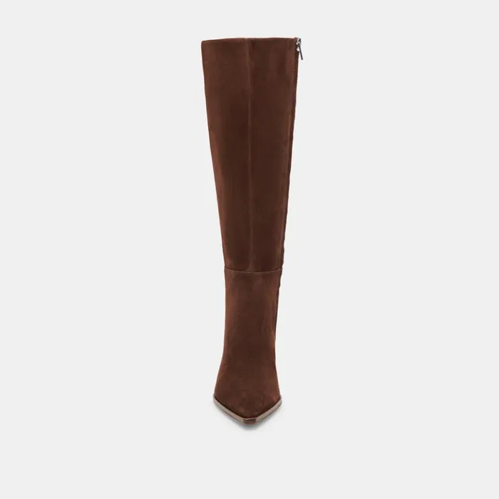 Auggie Boots Dk Brown Suede Women Dolce Vita Boots and Booties