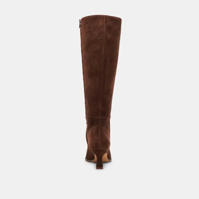 Auggie Boots Dk Brown Suede Women Dolce Vita Boots and Booties