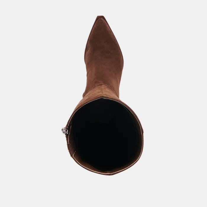 Auggie Boots Dk Brown Suede Women Dolce Vita Boots and Booties