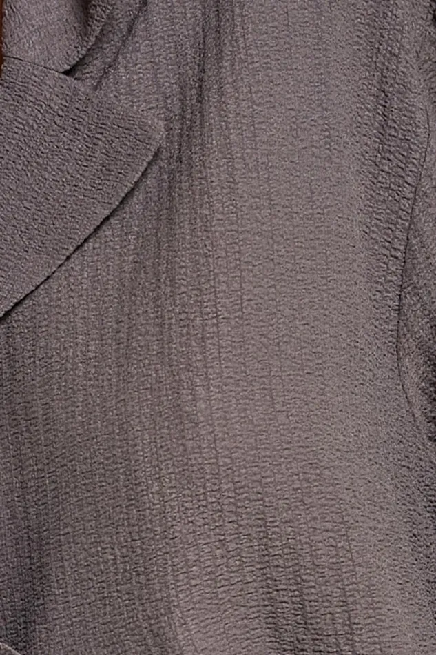 Ava Top 8211 Collar Button Through Oversized Short Sleeve Textured Shirt In Mocha Women Showpo Maternity Clothes
