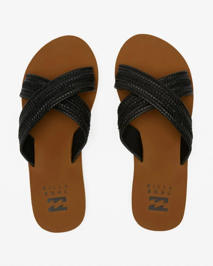 Avery Slider Sandals Off Black Women Billabong Shoes