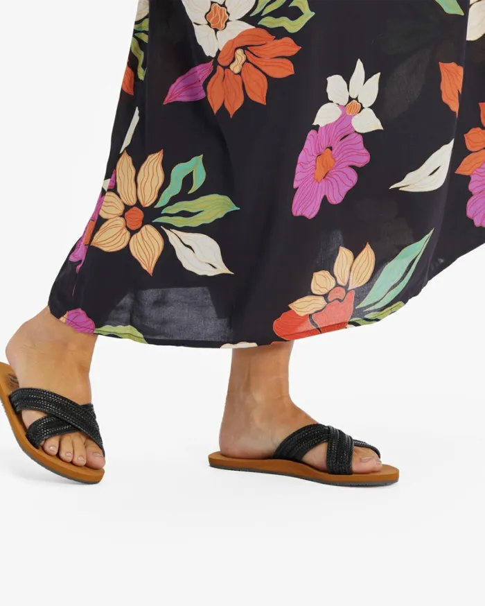 Avery Slider Sandals Off Black Women Billabong Shoes