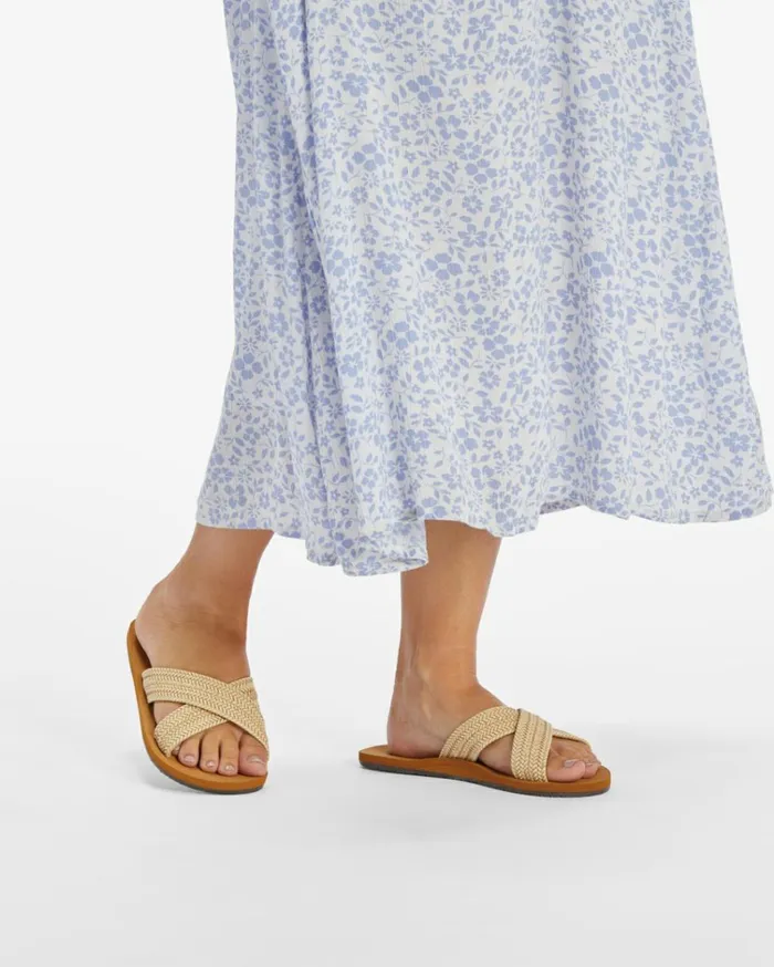 Avery Slider Sandals White Cap Women Billabong Shoes