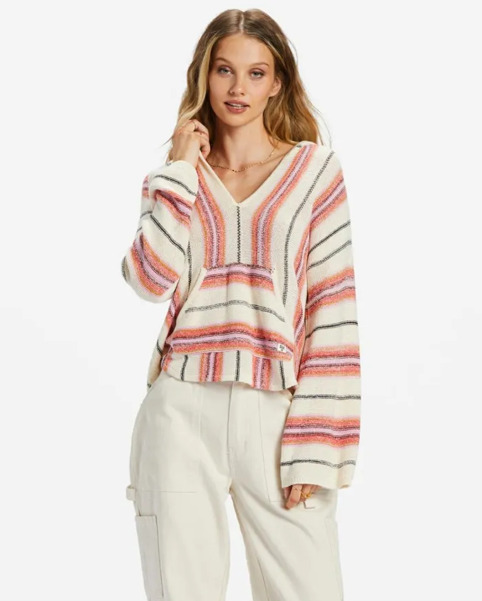Baja Beach Hooded Sweater Red Rock Women Billabong Sweaters