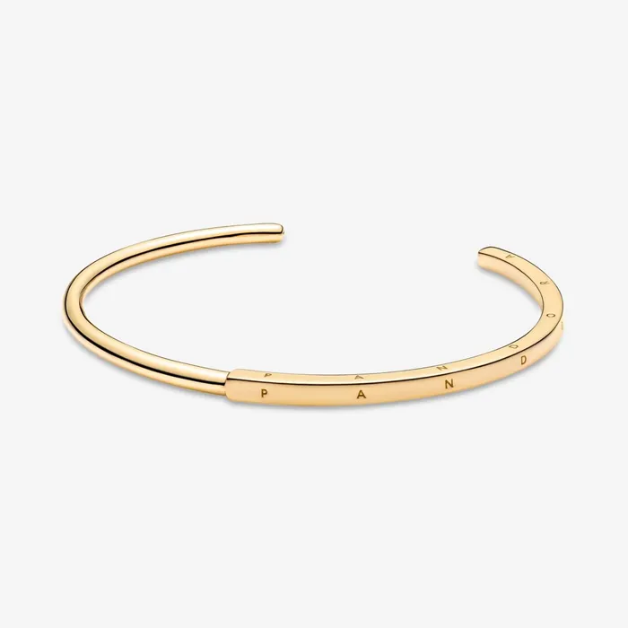 Bangles Women Pandora Online Signature ID Bangle Gold Plated