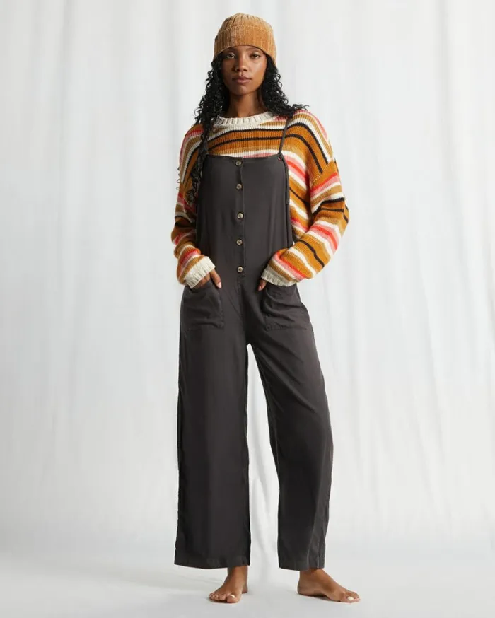 Beach Cruiser WideLeg Overalls Off Black 1 Women Billabong Essentials