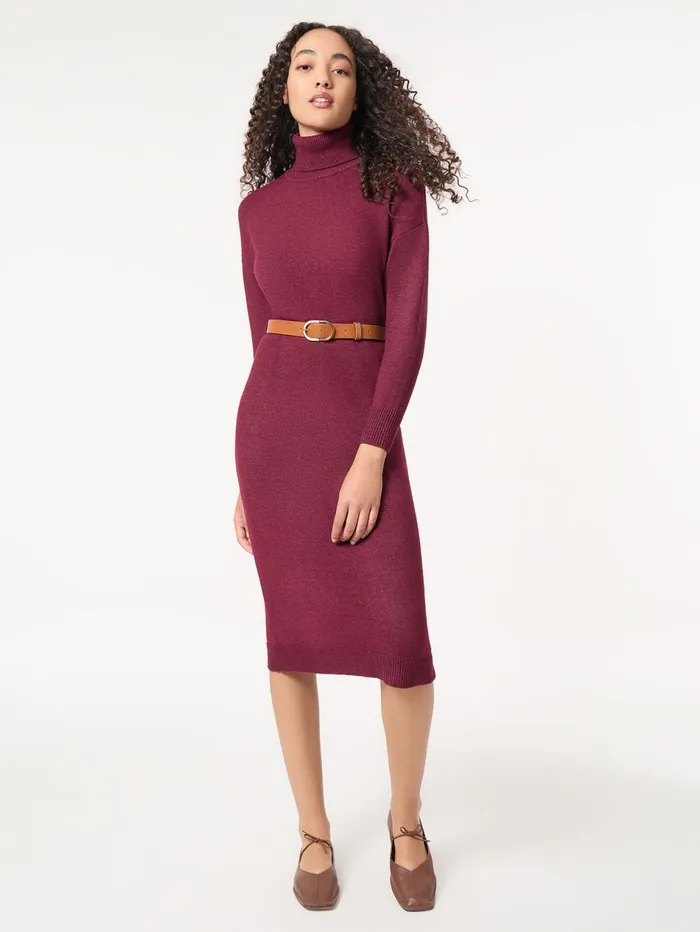 Belted Turtleneck Sweater Dress Women Jones New York Sale Belted Turtleneck Sweater Dress Women Jones New York Sale