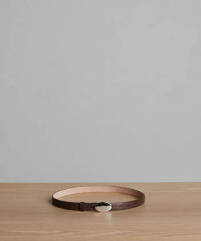 Belts Women Jenni Kayne Leather Audrey Belt Chocolatesilver
