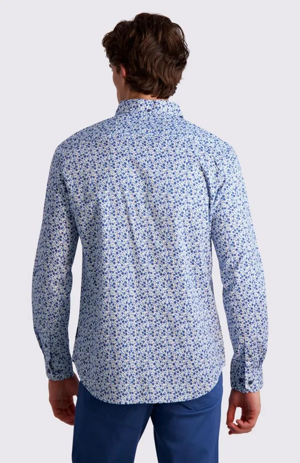 Ben Sherman Archive Print Shirts Men Floral Print LongSleeve Shirt 8211 Blue Ben Sherman Archive Print Shirts Men Floral Print LongSleeve Shirt 8211 Blue