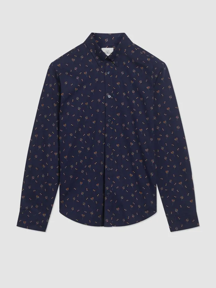 Ben Sherman Archive Print Shirts Men Scattered Floral Print LongSleeve Shirt 8211 Marine Ben Sherman Archive Print Shirts Men Scattered Floral Print LongSleeve Shirt 8211 Marine