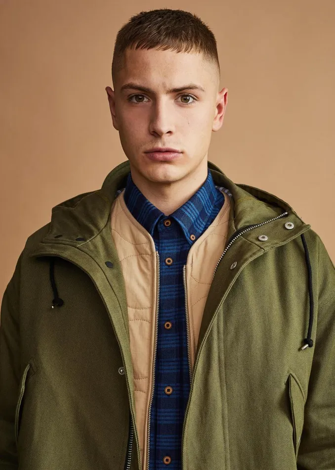 Ben Sherman Jackets and Outerwear Men FishtailHem Adjustable Parka Ben Sherman Jackets and Outerwear Men FishtailHem Adjustable Parka