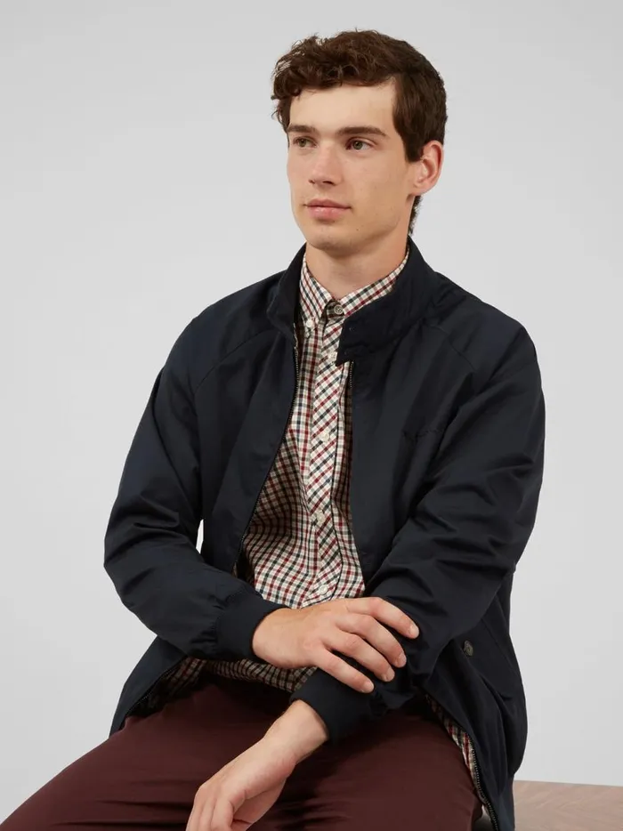 Ben Sherman Jackets and Outerwear Men Signature Harrington Jacket 8211 Dark Navy