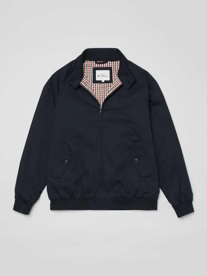 Ben Sherman Jackets and Outerwear Men Signature Harrington Jacket 8211 Dark Navy