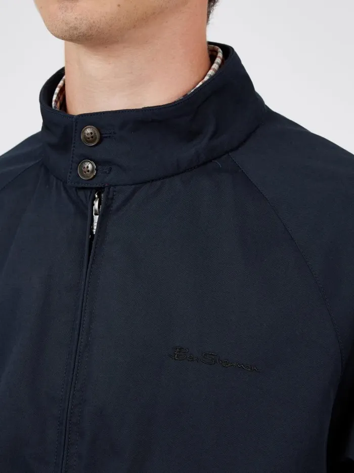 Ben Sherman Jackets and Outerwear Men Signature Harrington Jacket 8211 Dark Navy
