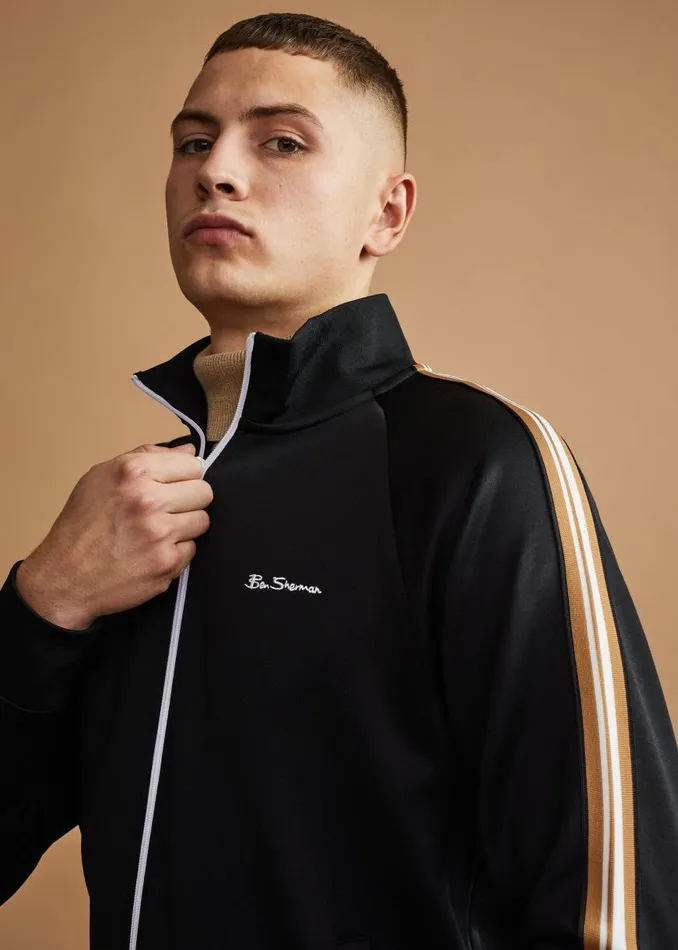 Ben Sherman Jackets and Outerwear Men Signature ZipThrough Track Jacket 8211 Black