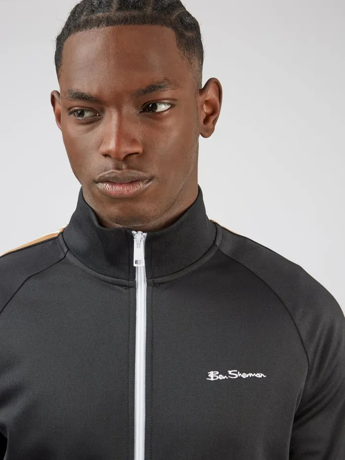 Ben Sherman Jackets and Outerwear Men Signature ZipThrough Track Jacket 8211 Black