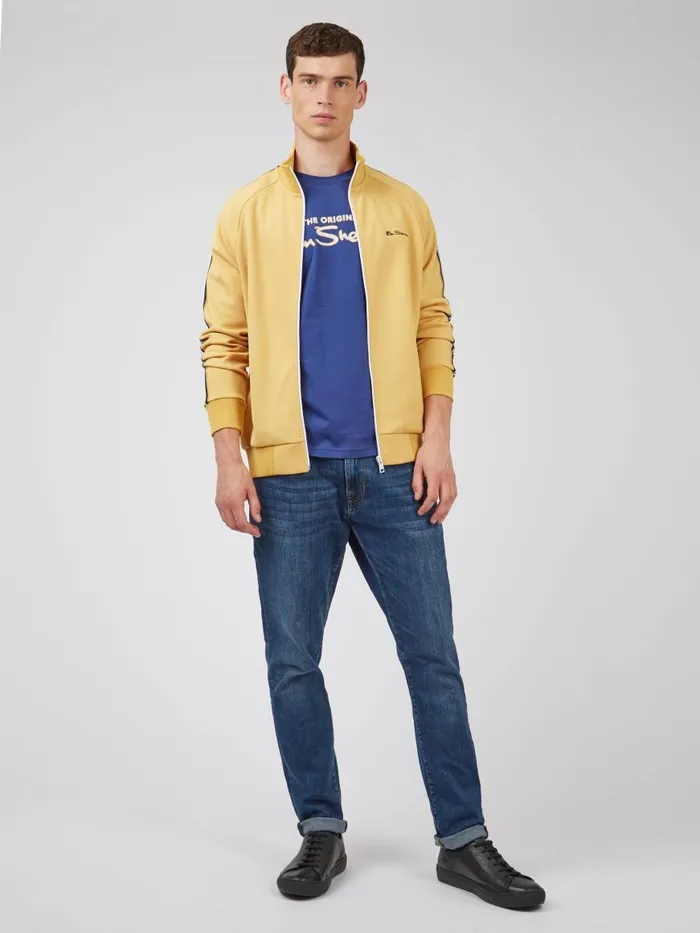 Ben Sherman Jackets and Outerwear Men Signature ZipThrough Track Jacket 8211 Sunflower