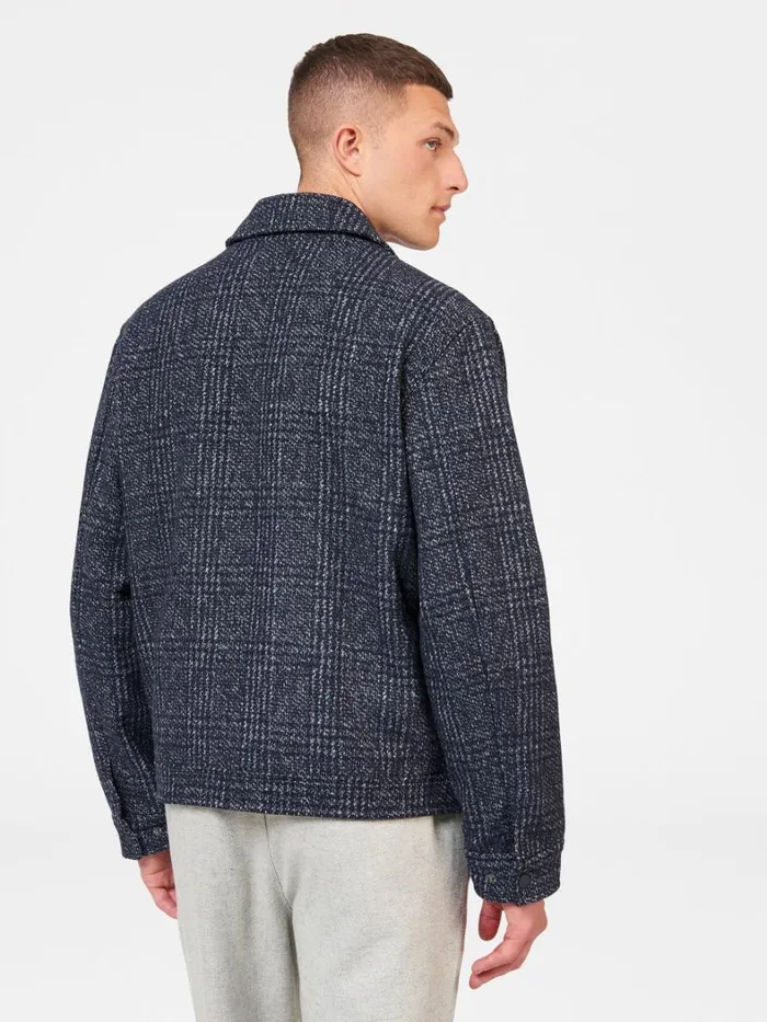 Ben Sherman Jackets and Outerwear Men Wool Blend Blouson Jacket 8211 Midnight Ben Sherman Jackets and Outerwear Men Wool Blend Blouson Jacket 8211 Midnight